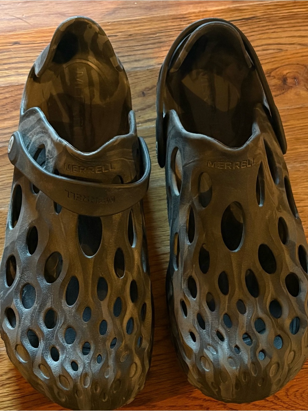 Merrell Hydro Moc Black/Gray Men’s Size 11 Water Shoes Waterproof Sandals